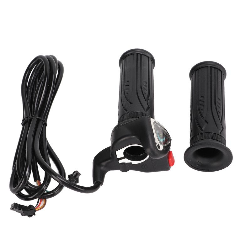 Electric Bicycle Gas Throttle Handle Throttle Grip with Battery Indicator