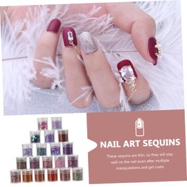 OHPHCALL Manicure Glitter Sequins Nail Art Sequins Sugar Nails Glitter DIY Decorations