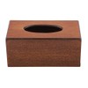 Hapivida Wood Tissue Box Cover, Rectangular Tissue Box Organizer Elegant
