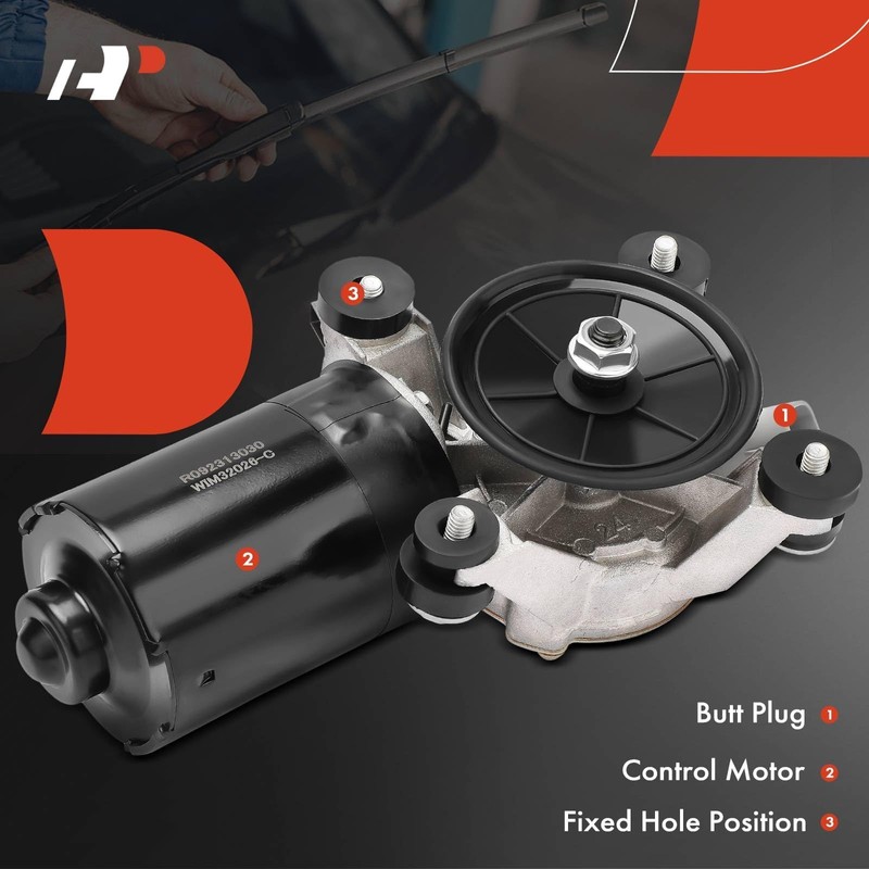 A-Premium Front Windshield Wiper Motor Front Compatible with Toyota Tacoma