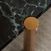 ROCKRAIN Faux Marble Coffee Table: Modern Accent Table with Gold
