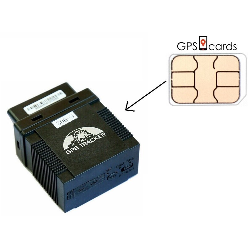 GPScards SIM CARD for Coban Gps Tracker 306A 3G OBD