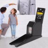 MARZSEFLO Estadímetro Tallímetro Con Fijación A Pared 2 Metros, Negro