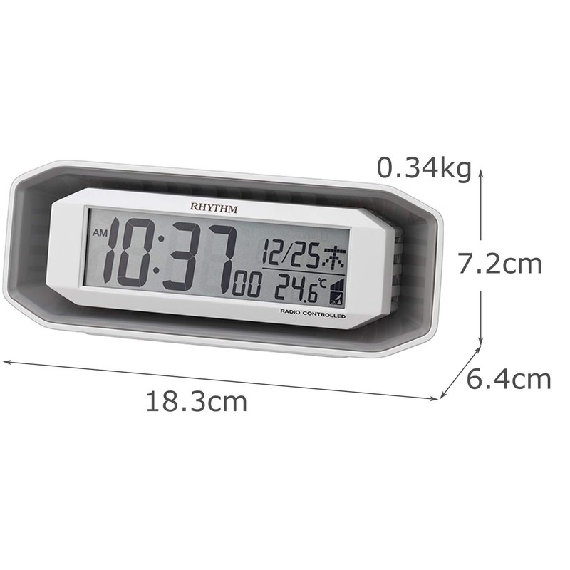 Rhythm High Volume Alarm Clock, Radio Controlled Clock, Electronic Sound