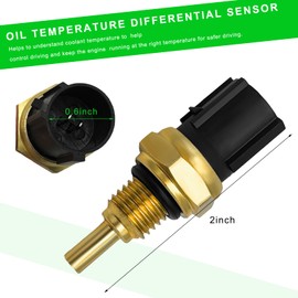 MUQIDA Oil Temperature Sensor, Engine Coolant Temperature Sensor Compatible with Some 2003-2015 & 2006-2014 Vehicles, OEM#48160-PGJ-003 Coolant Temp Sensor Automotive Replacement