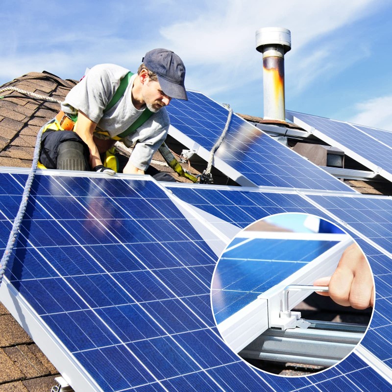 Solar Panel Mount End Clamp Solar Panel Bracket 35 mm