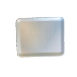 White Foam Meat Trays White Tray for Crafts, Food, Painting 9" x 11" x 1/2" Large Size (10)