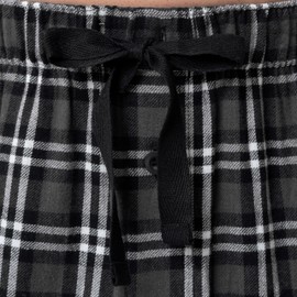 Fruit of the Loom Men's Yarn-dye Woven Flannel Pajama Pant, Grey Plaid, X-Large
