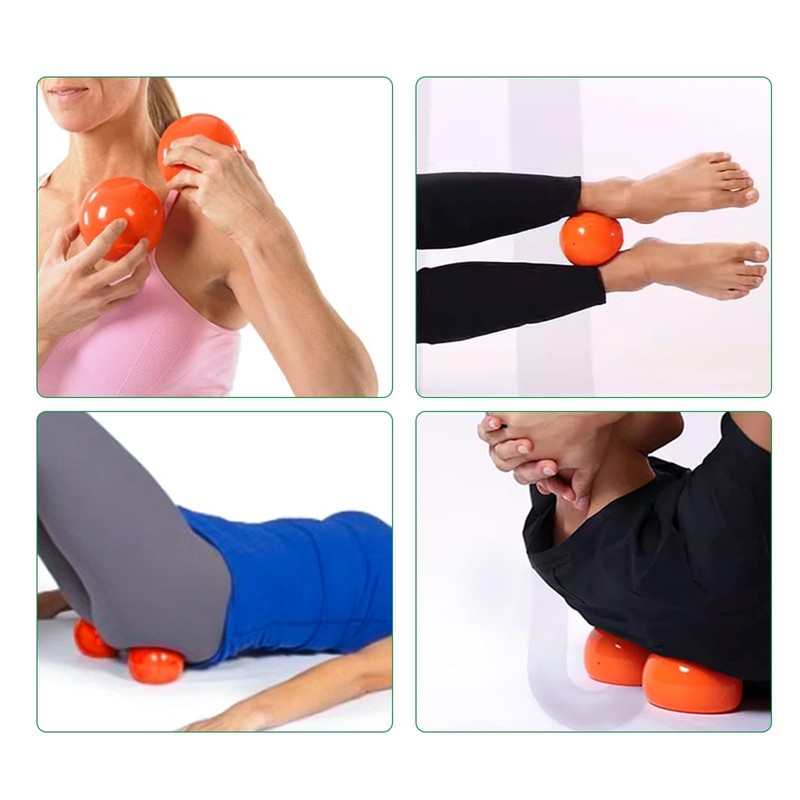 Yoga Massage Ball Smooth Ball – 4 Inch Adjustable Firmness