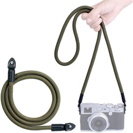 JYNXOR Camera Strap Camera Shoulder Strap Camera Strap Camera Strap Rope Camera Carrying Strap with O-Ring and Leather Padding for DSLR SLR or Mirrorless Cameras 102 cm Camera Strap in Rope Look