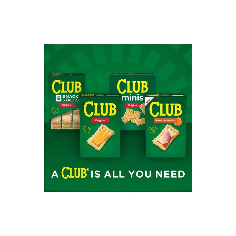 Club Original Crackers 13.7oz Pack of 1 Buttery Flaky Snack