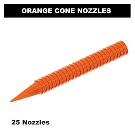 Albion Engineering Company 235-3(25 Pack) Cone Nozzle for Albion Professional Line Caulking Guns, Orange, Pack of 25