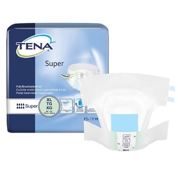 MCK68113101 - Adult Incontinent Brief Tena Super Tab Closure X-Large Disposable Heavy Absorbency
