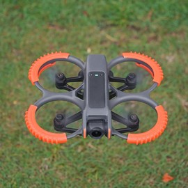 BTG Bumper Crash Rings Protectors for DJI Avata 2 Drone Accessories Propeller Guards (Orange)
