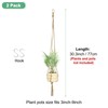M METERXITY 2-Pack Macrame Plant Hanger, 30 Inch Hand Woven