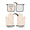 FIicy Dog Oven Mitts and Pot Holders Sets, Dog Lover