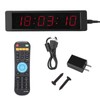 LED Remote Wall Clock Prscise Timer Stopwatch for Fitness Training