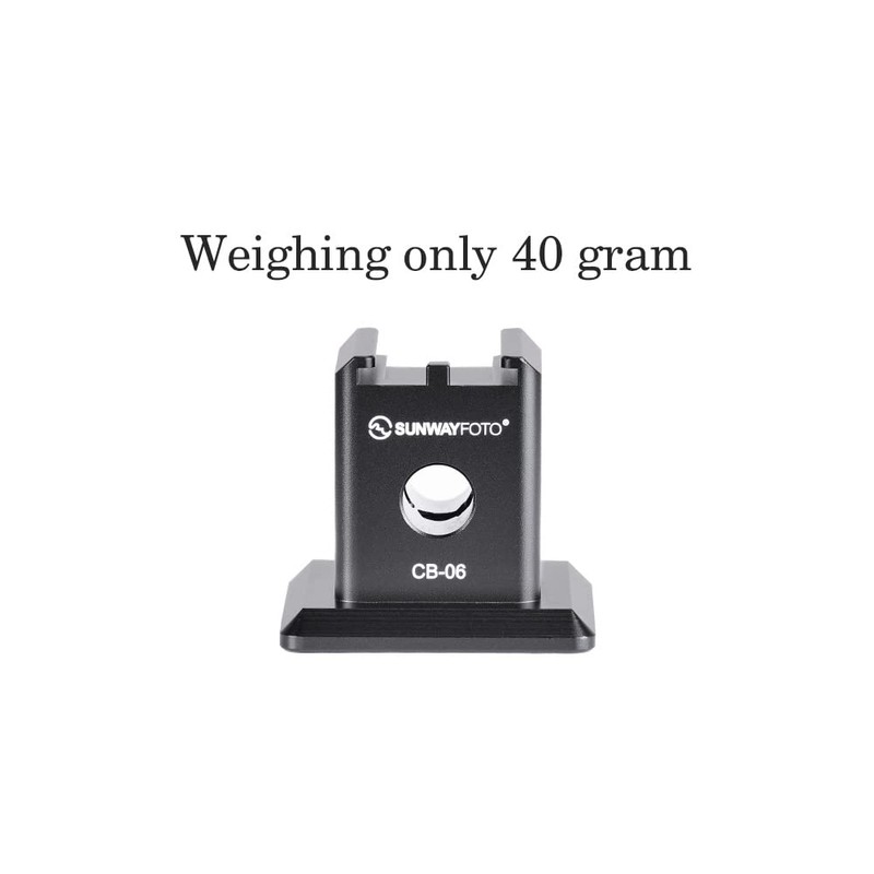 Sunwayfoto CB-06 Arca/RRS QR/Cold Shoe Adapter Flash Accessory