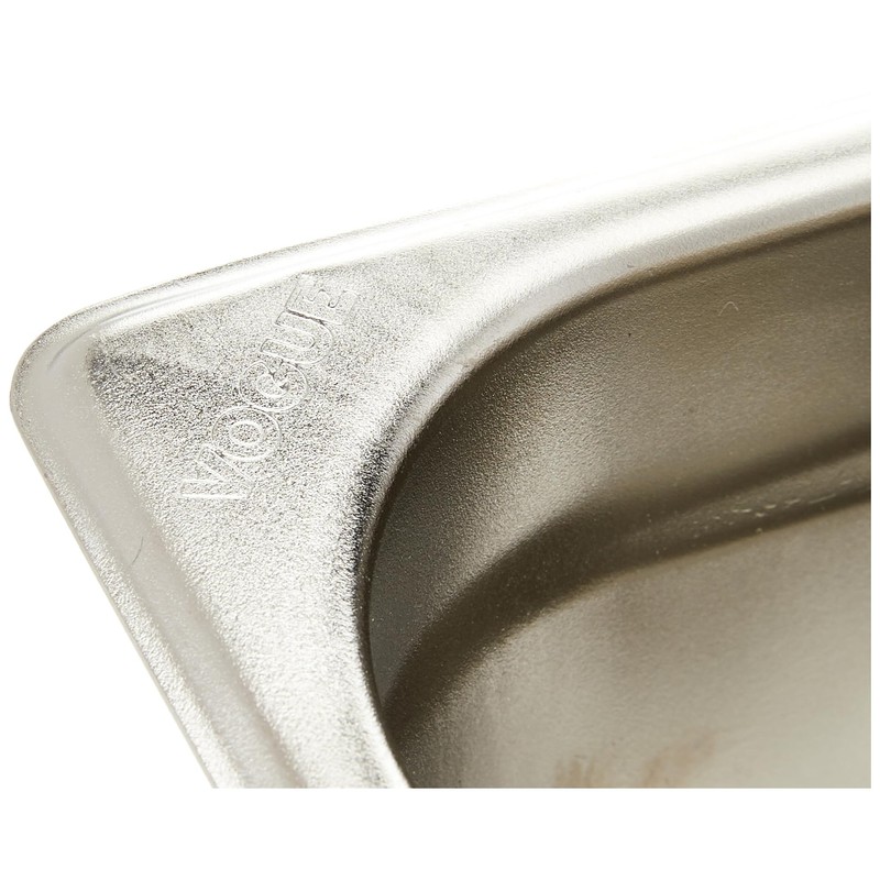 Vogue Stainless Steel 1/9 Gastronorm Tray 150 mm Deep, Silver,