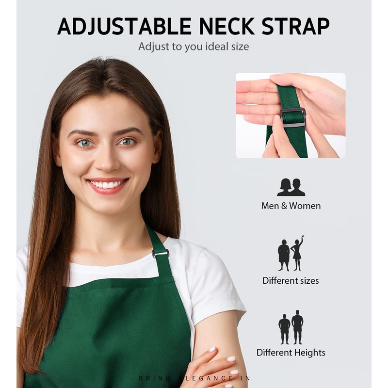 Syntus 2 Aprons, dunkelgrün