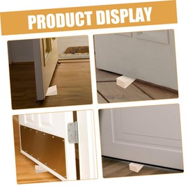 STOBOK 4sets Wooden Door Wedge Stopper Mute Door Stopper Wall Protector Nail-Free Stopping Ornament 2pcs*4