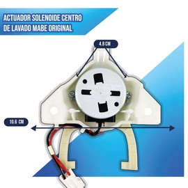 Actuador Solenoide Centro De Lavado Compatible Con Mabe