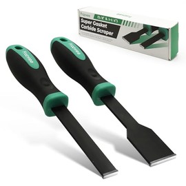 2PCS Carbide Scraper Set(1-1/4 inch & 5/8 inch),Super Gasket Scraper with Durable Tungsten Tip for Remove Gaskets, Carbon and More from Varied Surfaces