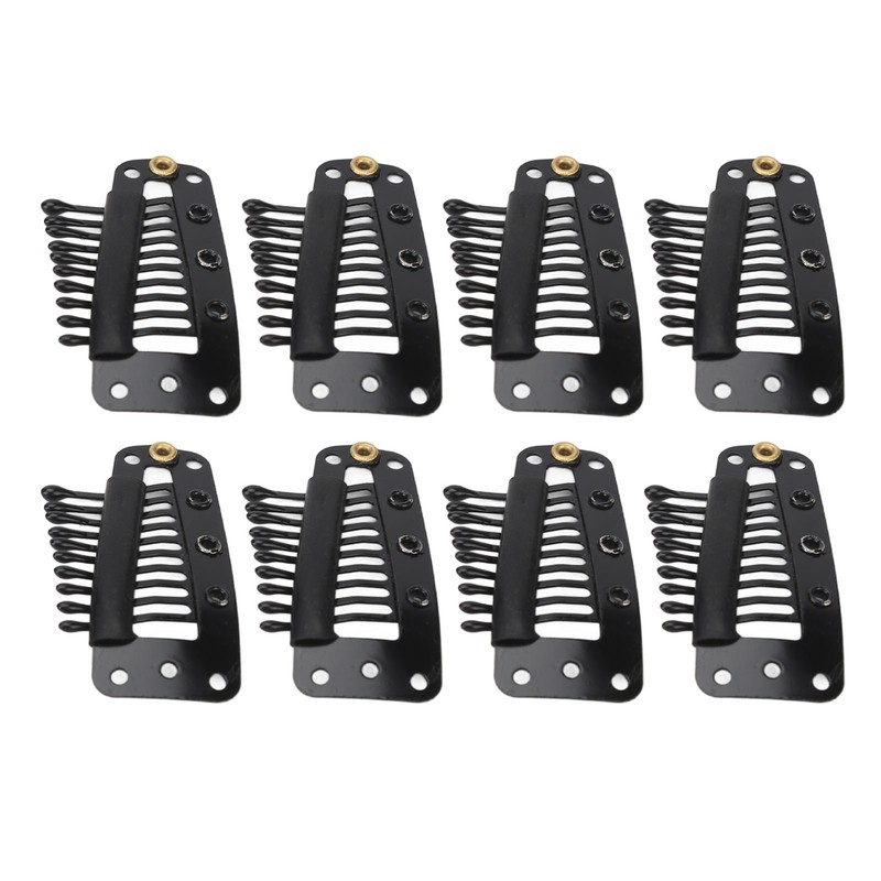 100pcs Hair Extension Clips Multipurpose 38mm 10 Teeth Wig Clips