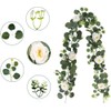 5.78 ft Eucalyptus Leaves Vines,2 Pcs Artificial Eucalyptus Garland,Fake Eucalyptus