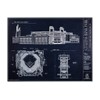 Citizens Bank Park Blueprint Style Print