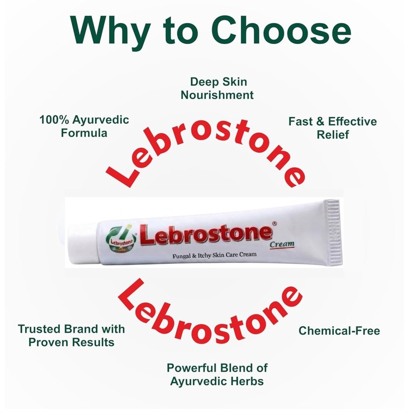 Lebrostone Ayurvedic cream for Fungal & Itchy Skin Care Cream,