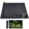 Aquarium Background Static Cling Black Fish Tank Background Wallpaper Fish