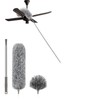 Extra-Long Dusters with Extension Pole 100-inch for Cleaning, Bendable Microfiber
