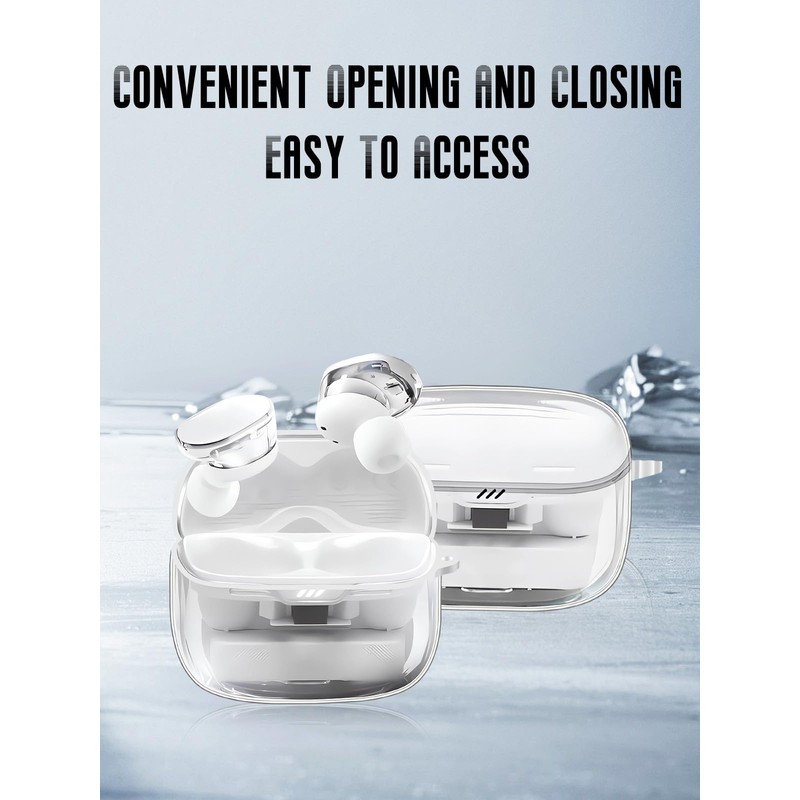for JBL Tune Buds 2 Case Clear, Transparent TPU Shockproof