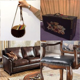 500 Pieces Drawing Pins, BetterJonny 11 * 17mm Bronze Upholstery Tacks Iron Thumb Tacks Push Pins Decorative Furniture Head Nail Pin Door Nail for Home Office or DIY