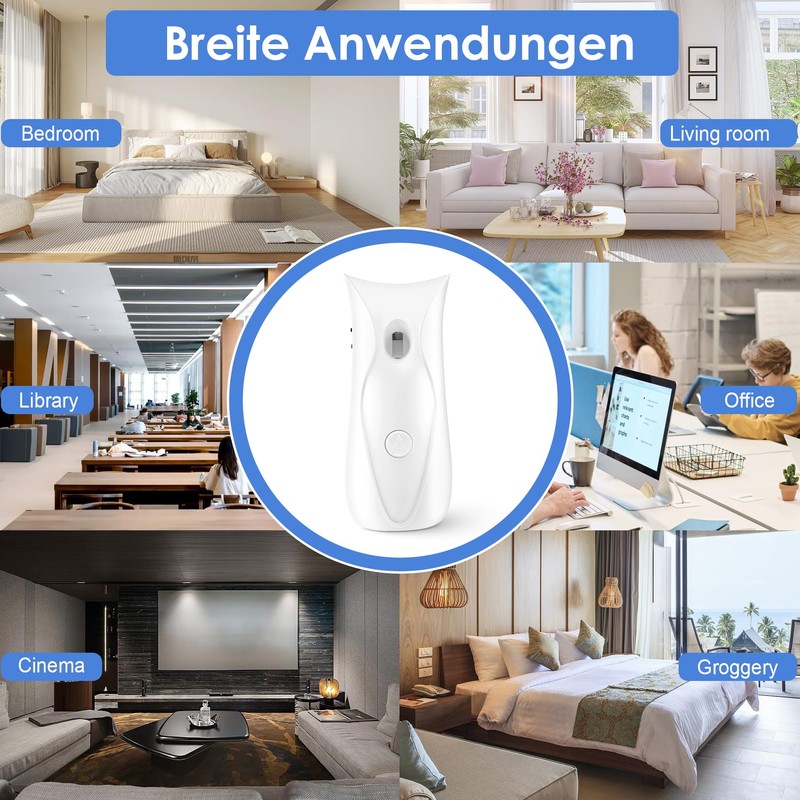 Automatic Air Freshener Dispenser Bathroom Timed Air Freshener Wall Mounted,