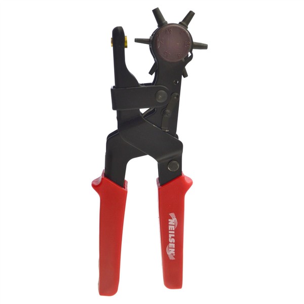 Heavy Duty Revolving Leather Punch Pliers Round Hole Marker Belt