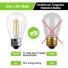 BRIMAX 30Pack 2W LED Light Bulbs E26 Edison Bulb for