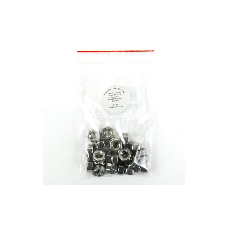 DAUMLINK® Hexagonal nut, left-hand thread, DIN 934, material: stainless steel