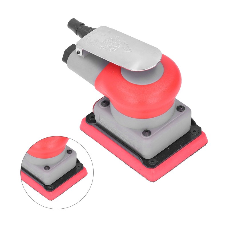 Air Sander Random Orbital Polisher Machine Handheld Square Pneumatic Tool