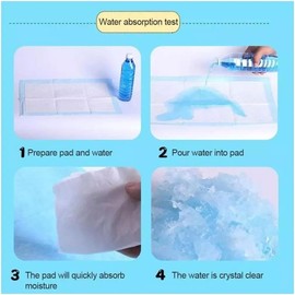 Pañal Tapete Reutilizable para Cachorros 33x45 cm 100 Piezas Antifugas y Lavable, Entrenamiento Limpio con Gel Absorbente