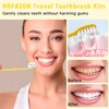 HOFASON Disposable Toothbrushes with Toothpaste Pack of 30, Yellow Hollow