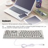 Blue Switch Mechanical Keyboard 104 Keys Backlight Ergonomic Retro Steampunk