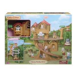 Calico Critters Adventure Treehouse Gift Set, Collectible Dollhouse, Figure and Accessories