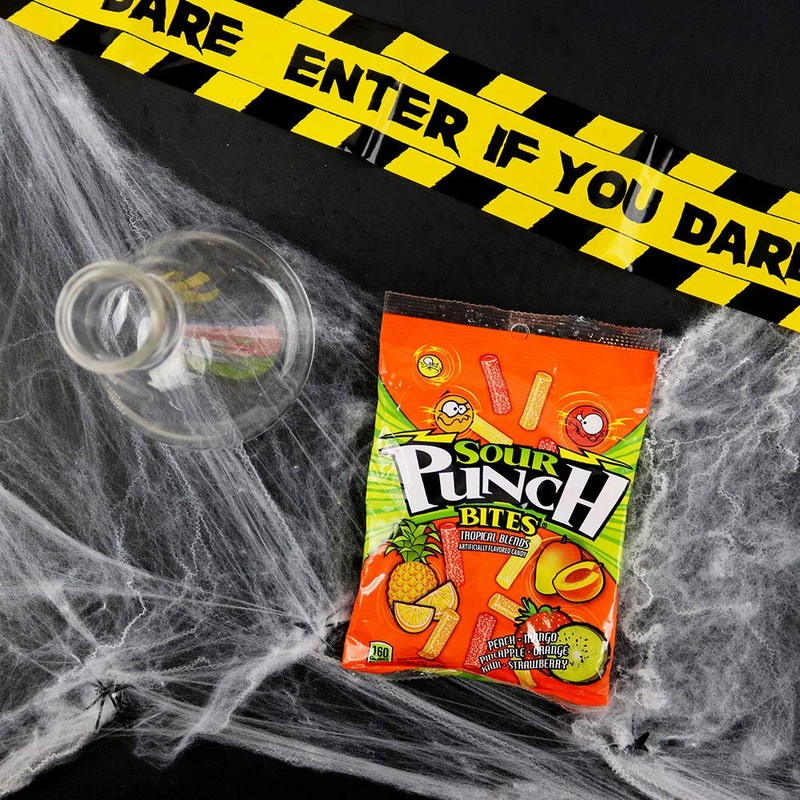 Sour Punch Bites, Tropical Blends, 5oz Bag (12 Pack), Peach,