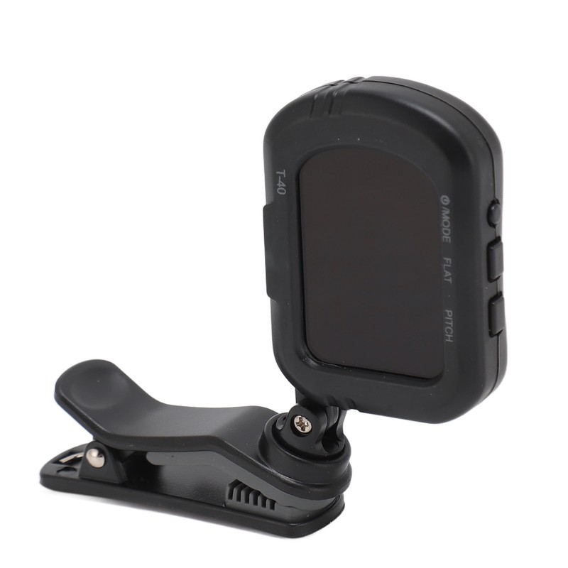 Clip On Guitar Tuner Black LCD Display A0 27.5Hz to