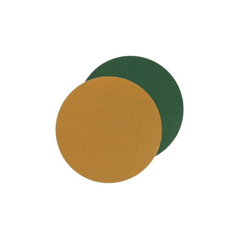 Dulton RN-0662PYLG Placemat, Round, Lively Reversible Placemat, Yellow x Dark