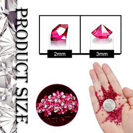 TOAOB 5000 Pieces 3 mm Purple Acrylic Crystals Diamonds Table Shaker Confetti Clear Rhinestones for Table Decoration Wedding Bridal Decoration Vase Beads