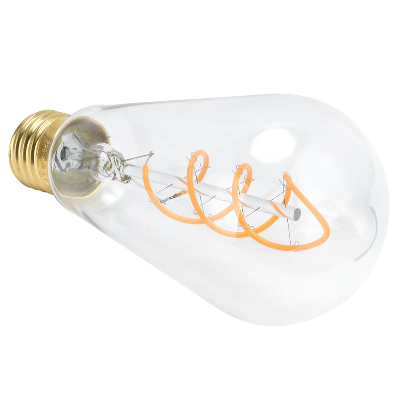 ST64 Bulb Double Spiral E27 4W Dimmable Light Bulb for