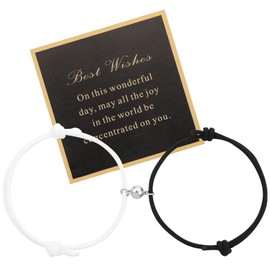 HLenyoy Magnetic Couples Bracelets Mutual Attraction Relationship Matching Friendship Rope Bracelet Set Gift for Women Men Boyfriend Girlfriend Him Her BFF Best Friends, Stone